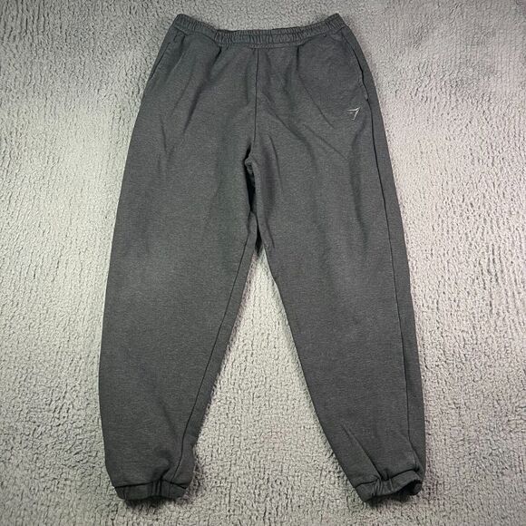 Gymshark Pants - Gymshark Rest Day Sweatpants Joggers Womens L Dark Gray Fleece Relaxed Fit 28"